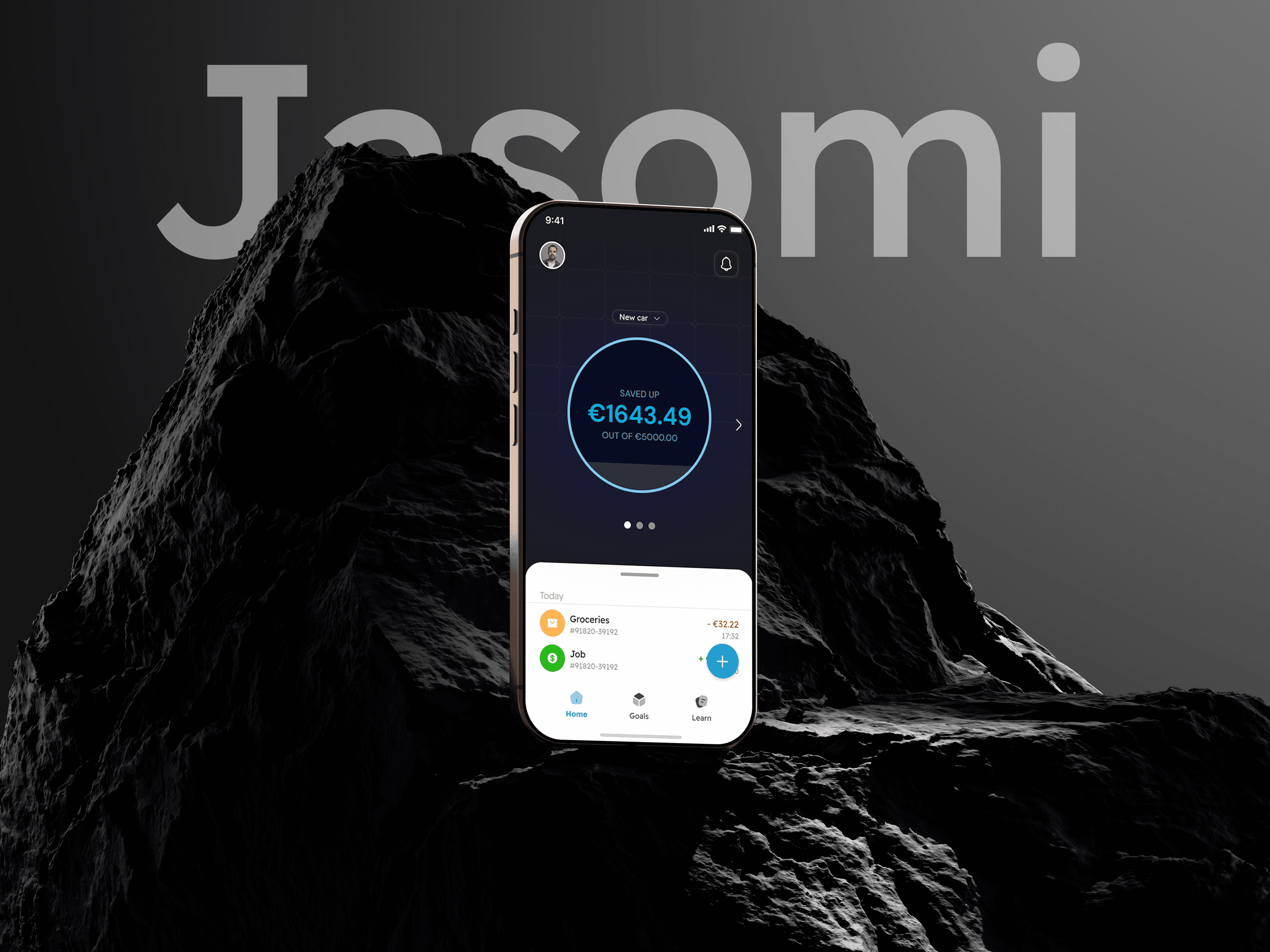 Jasomi app: budget setup and categories